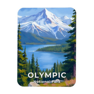 Magnet Flexible Parc national Olympique Peinture de voyage dans