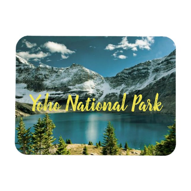 Magnet Flexible Parc national Yoho (Colombie-Britannique) stylisé (Horizontal)