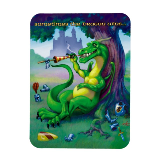 Magnet Flexible Parfois le Dragon gagne (Vertical)