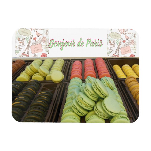 Magnet Flexible Paris France Macaron (Horizontal)