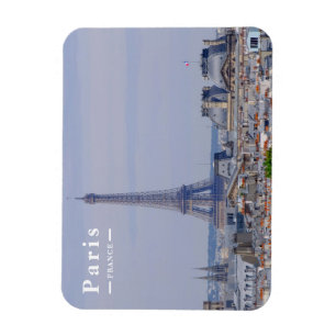 Magnet Flexible Paris France Skyline avec la Tour Eiffel Iconique