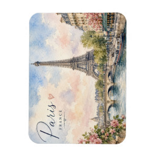 Magnet Flexible Paris France Tour Eiffel rivière seine