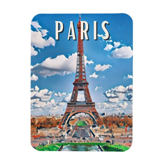 Magnet Flexible Paris Photo Vintage (Vertical)