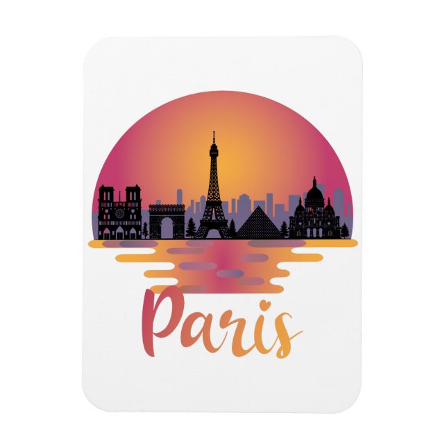 Magnet Flexible Paris Skyline (Vertical)