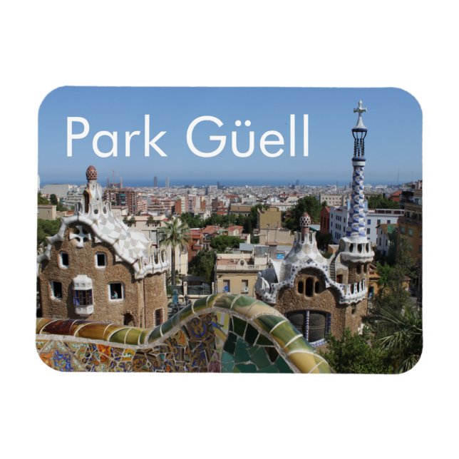 Magnet Flexible Park Güell, Barcelone, Espagne (Horizontal)
