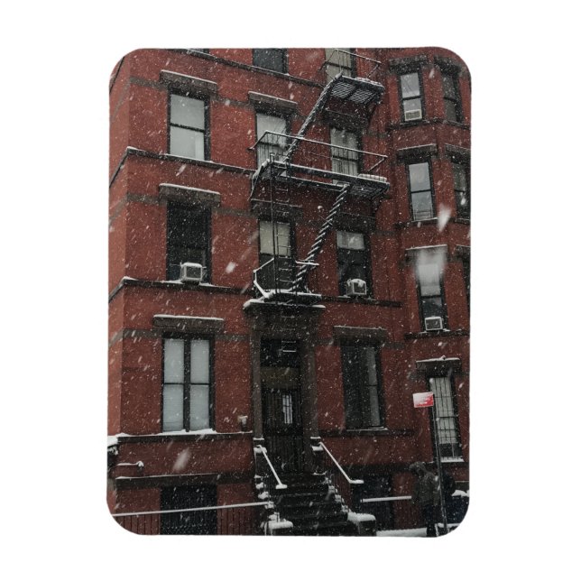 Magnet Flexible Partie supérieure ouest Browstone Fire Escape NYC  (Vertical)