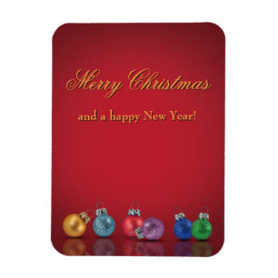 Magnet Flexible Parties scintillant de Noël colorée Ornements