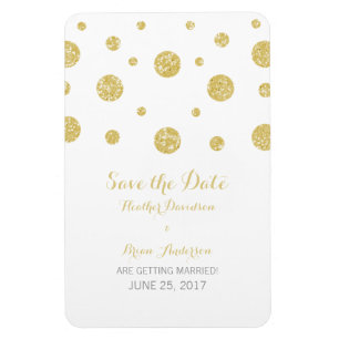 Magnet Flexible Parties scintillant d'or Confetti Enregistrer l'ai