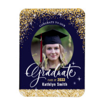 Parties scintillant d'or élégant Sparkling Graduat