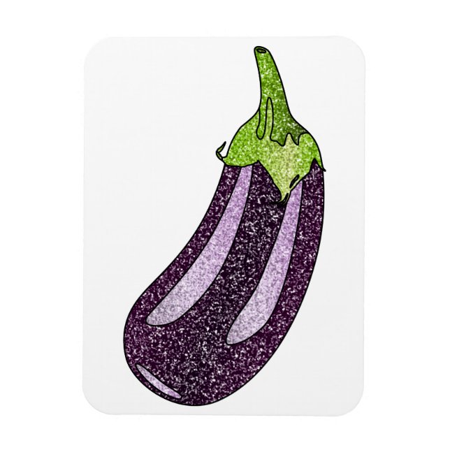 Magnet Flexible Parties scintillant Eggplant (Vertical)