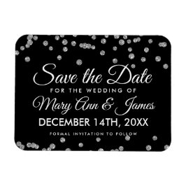 Magnet Flexible Parties scintillant en argent Confetti Mariage noi
