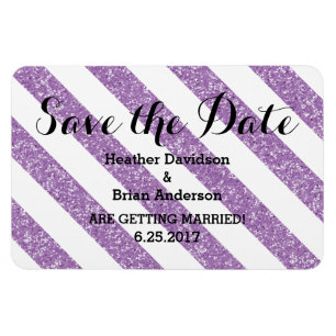 Magnet Flexible Parties scintillant violet Stripes d'apparence Enr