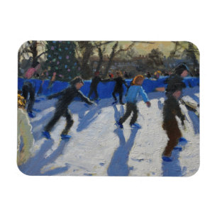 Magnet Flexible Patineur sur glace Fayre de Noël Fair Hyde Park