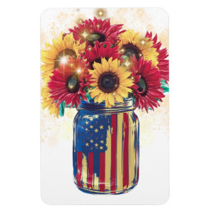 Magnet Flexible Patriotique Jar USA 4 juillet