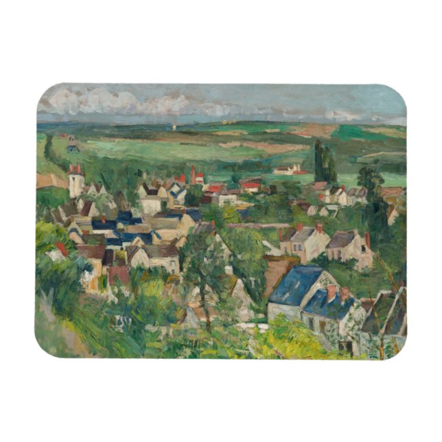 Magnet Flexible Paul Cezanne - Auvers, Vue panoramique (Horizontal)