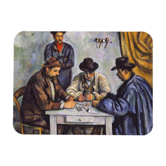 Magnet Flexible Paul Cezanne - Les Joueurs De Cartes (Horizontal)