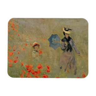 Magnet Flexible Pavots sauvages de Claude Monet  , près