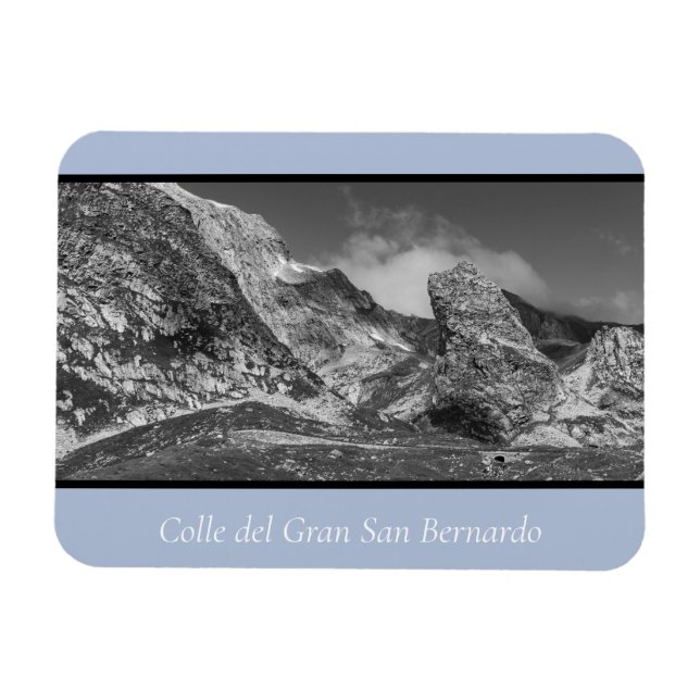 Magnet Flexible Paysage accidenté Gran San Bernardo (Horizontal)