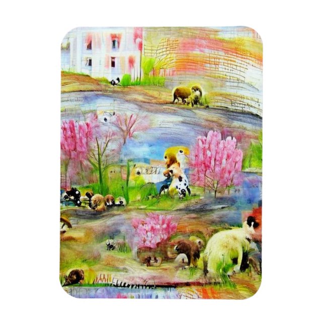 Magnet Flexible Paysage aquarelle (Vertical)