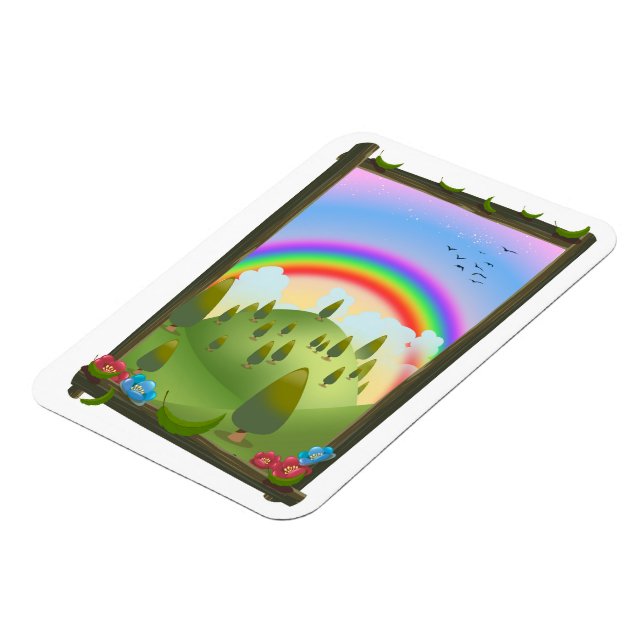 Magnet Flexible Paysage arc-en-ciel heureux (Côté Gauche)