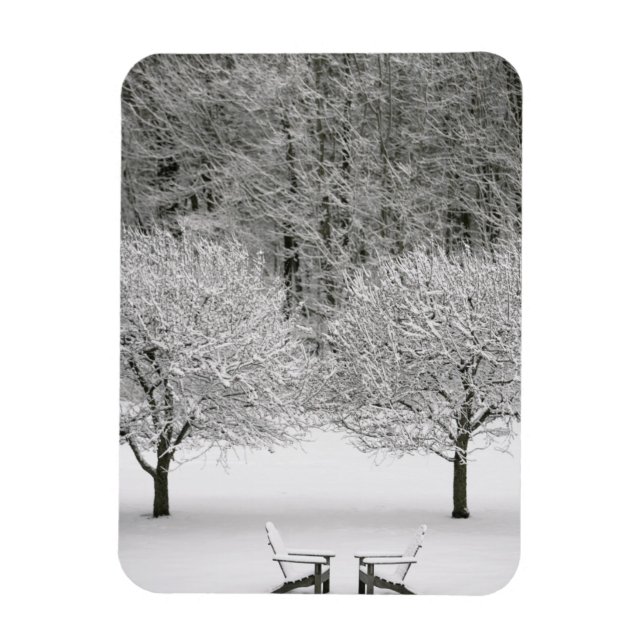 Magnet Flexible Paysage couvert de neige (Vertical)