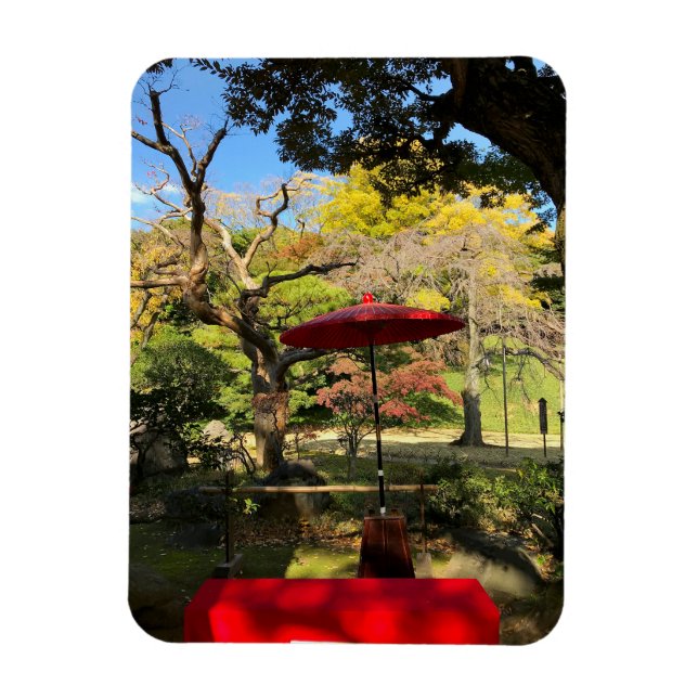 Magnet Flexible Paysage d'automne au Jardin Japonais (Vertical)