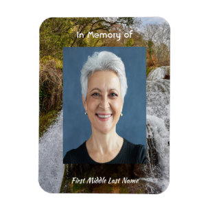 Magnet Flexible Paysage de cascade des jacinthes des bois   Souven