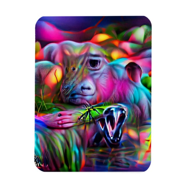Magnet Flexible Paysage de rêve vif : Agrizoophobie (Vertical)