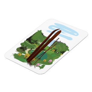 Magnet Flexible Paysage de ski