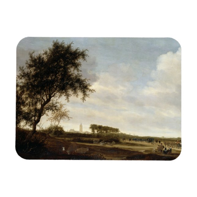 Magnet Flexible Paysage en bois (huile sur panneau) (Horizontal)