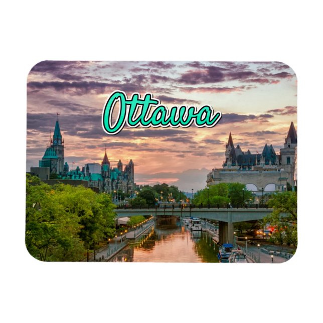 Magnet Flexible Paysage nuageux d'Ottawa (Horizontal)