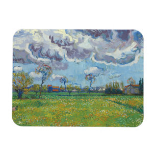 Magnet Flexible Paysage sous un ciel orageux Vincent Gogh 