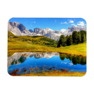 Magnet Flexible Paysage verdoyant avec les monts Pond et Snowy