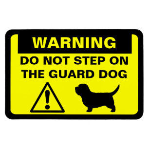 Magnet Flexible PBGV Chien de Garde Humoristique d'Avertissement