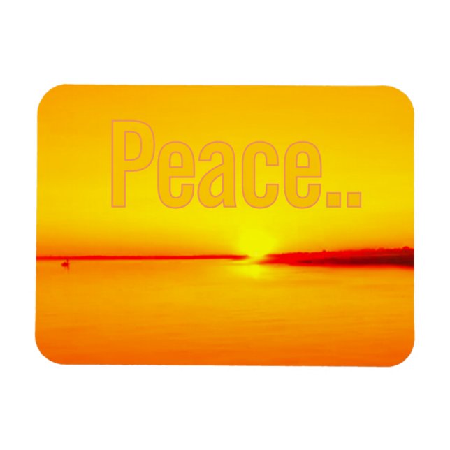 Magnet Flexible Peaceful Amber Sunset (Horizontal)