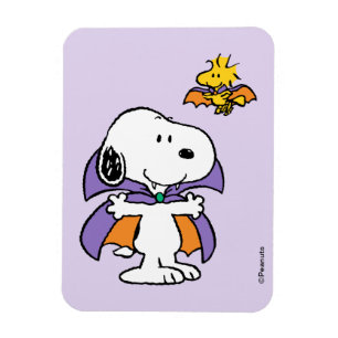 Magnet Flexible Peanuts Snoopy Woodstock Vampire Halloween