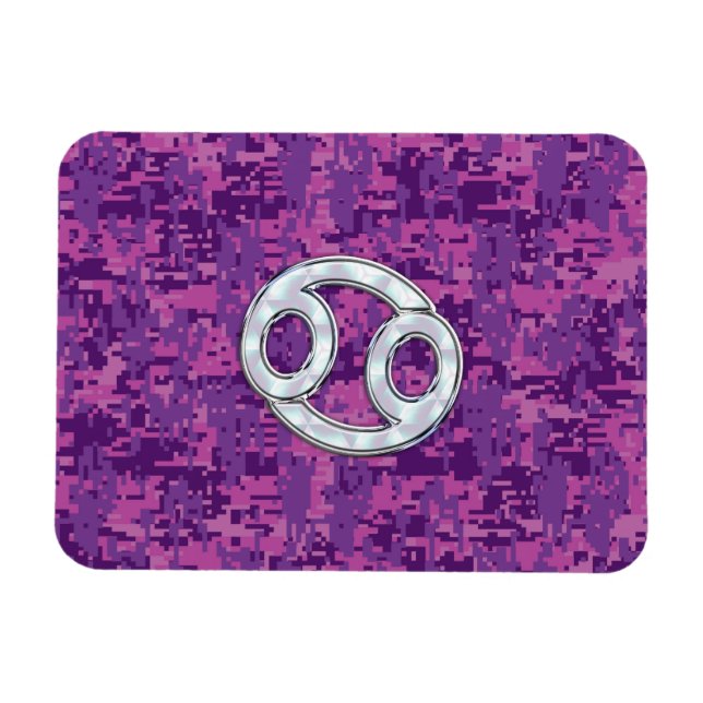 Magnet Flexible Pearle comme cancer Zodiac Connexion Camo numériqu (Horizontal)