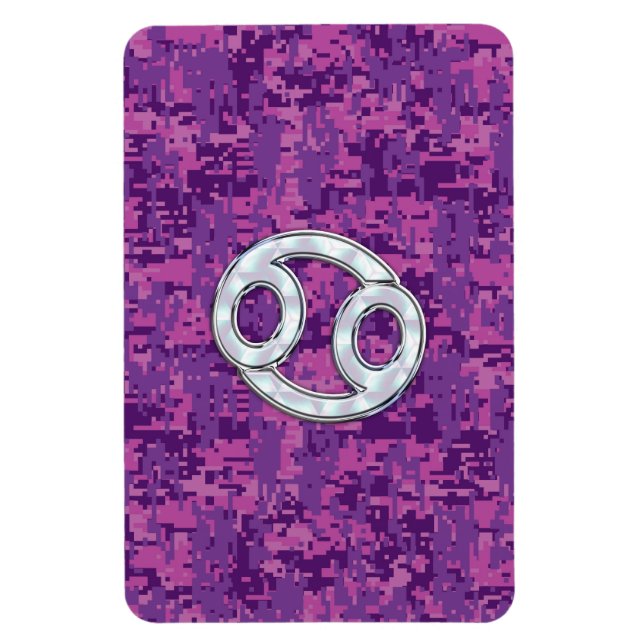 Magnet Flexible Pearle comme cancer Zodiac Connexion Camo numériqu (Vertical)