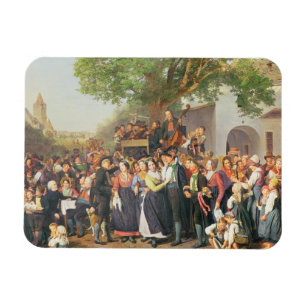 Magnet Flexible Peasant Wedding in Lower Austria (oil on canvas)