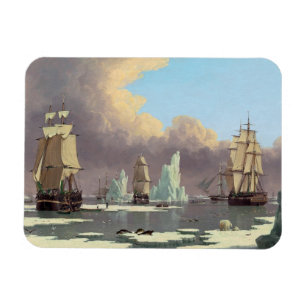 Magnet Flexible Pêche du nord de baleine : "Cygne" et "Isabella "