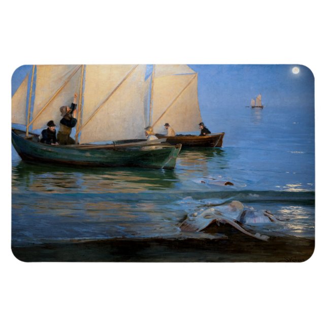 Magnet Flexible Peder Severin Kroyer - Bateaux de pêche (Horizontal)