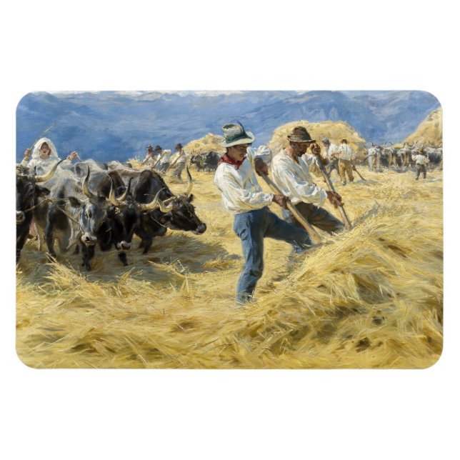 Magnet Flexible Peder Severin Kroyer - Threshing dans les Abruzzes (Horizontal)