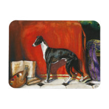 Peinture à l'aquarelle italienne Greyhound