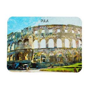 Magnet Flexible Peinture à l'huile de la ville de Pula Croatie