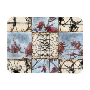 Magnet Flexible Peinture abstraite lambrissée de Scrollwork