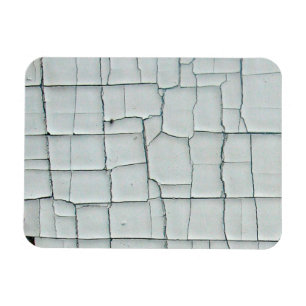 Magnet Flexible Peinture blanche fissurée et écaillée