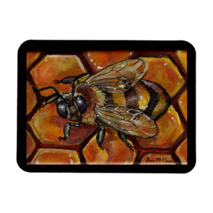 Magnet Flexible Peinture d'abeilles de miel