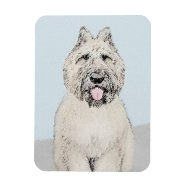 Magnet Flexible Peinture de Bouvier des Flandres - Art original de (Vertical)