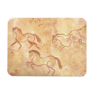 Magnet Flexible Peinture de dessin de caverne des chevaux