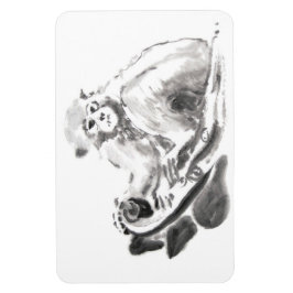 Magnet Flexible Peinture de linge original singe Année Zodiac Magn